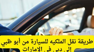 خطوة بخطوة.. طريقة نقل ملكية سيارة فى أبو ظبى