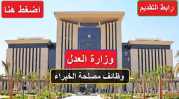 وظائف مصلحة الخبراء بوزارة العدل.. رابط الاستعلام من خلال بوابة الوظائف المصرية